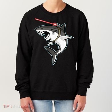 Shark with Laser Beam Premium Women's Sweatshirt