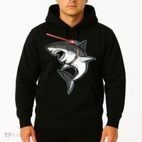 Shark with Laser Beam Premium Hoodie thumb 2