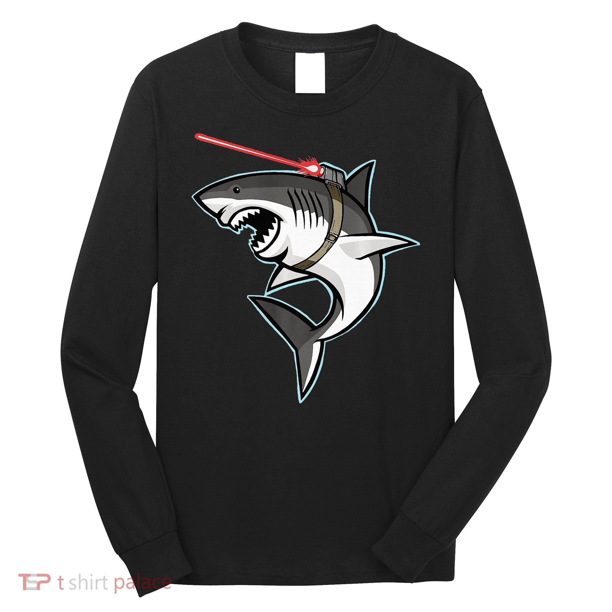 Shark with Laser Beam Premium Long Sleeve Shirt