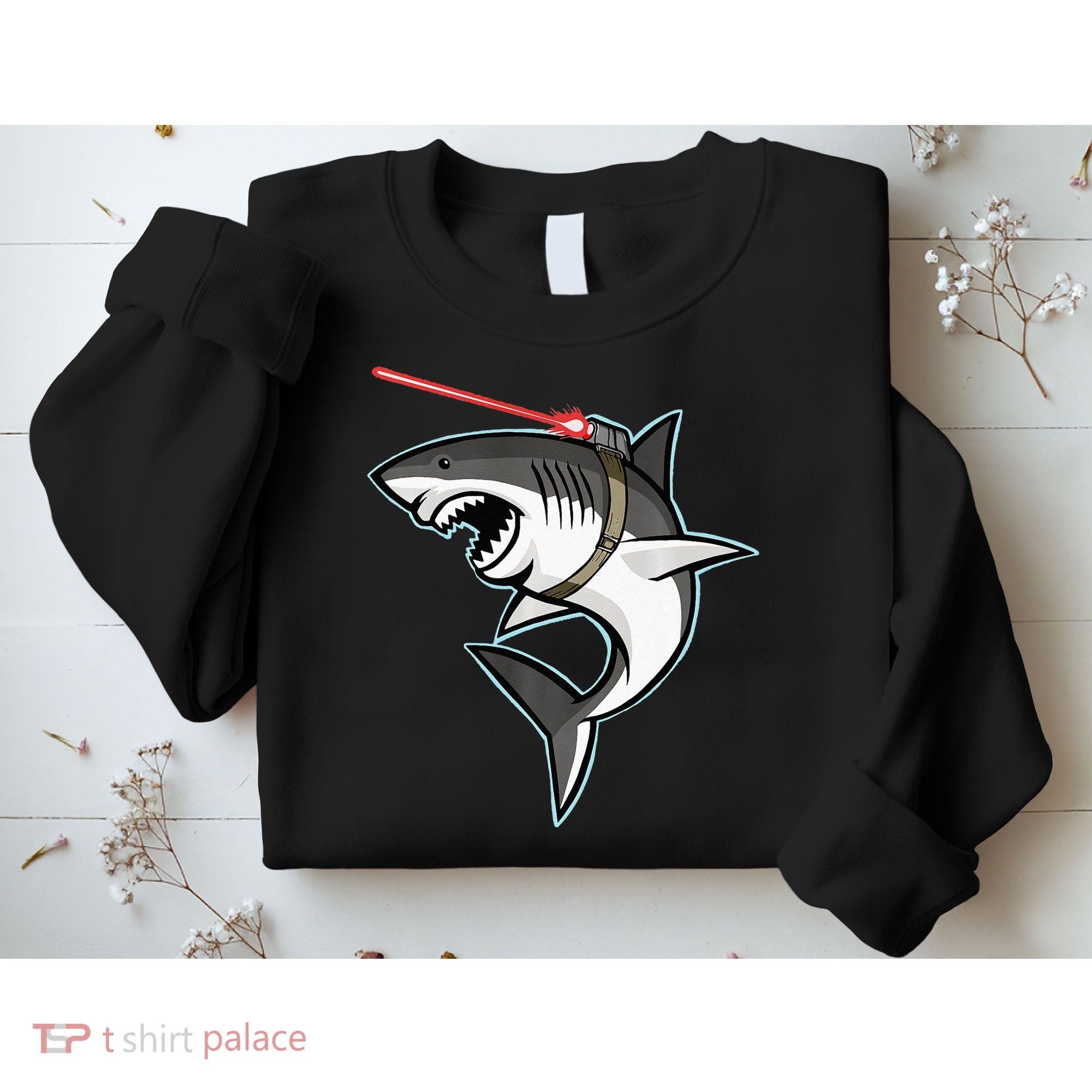 Shark with Laser Beam Premium Sweatshirt