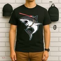 Shark with Laser Beam Premium T-Shirt thumb 6