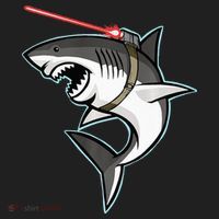 Shark with Laser Beam Premium Beanie thumb 2
