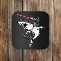 Shark with Laser Beam Premium Coaster thumb 0