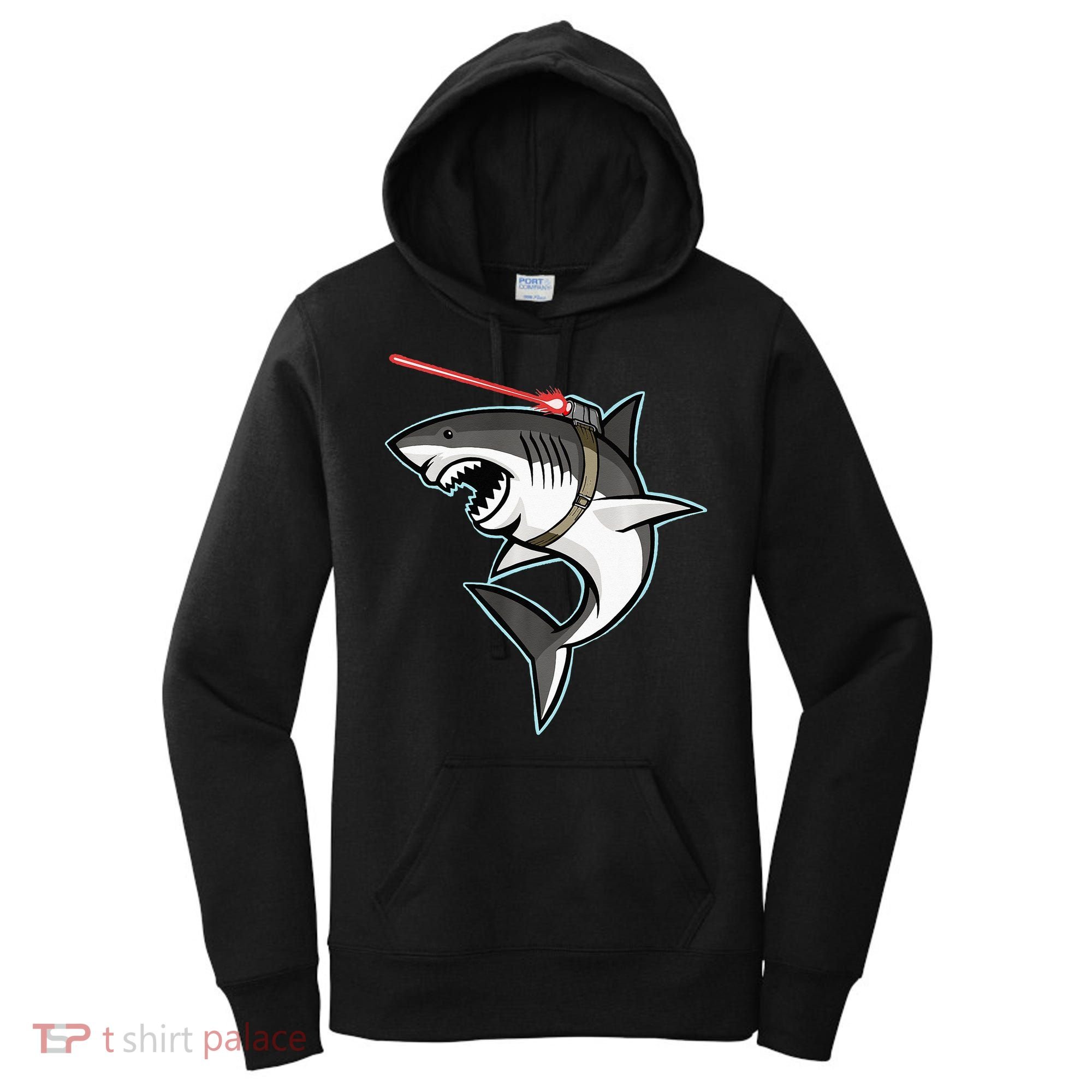 Shark with Laser Beam Premium Women's Hoodie
