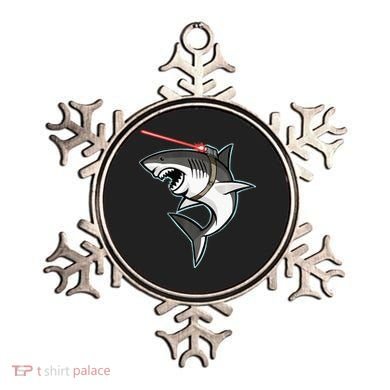 Shark with Laser Beam Premium Ornament