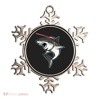 Shark with Laser Beam Premium Ornament