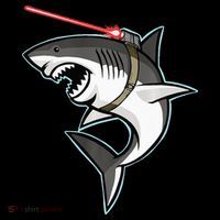 Shark with Laser Beam Premium Women's Tank Top thumb 5