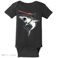 Shark with Laser Beam Premium Baby Bodysuit thumb 0