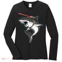 Shark with Laser Beam Premium Women's Long Sleeve Shirt thumb 0