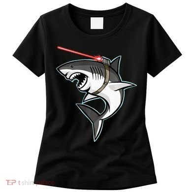 Shark with Laser Beam Premium Women's T-Shirt