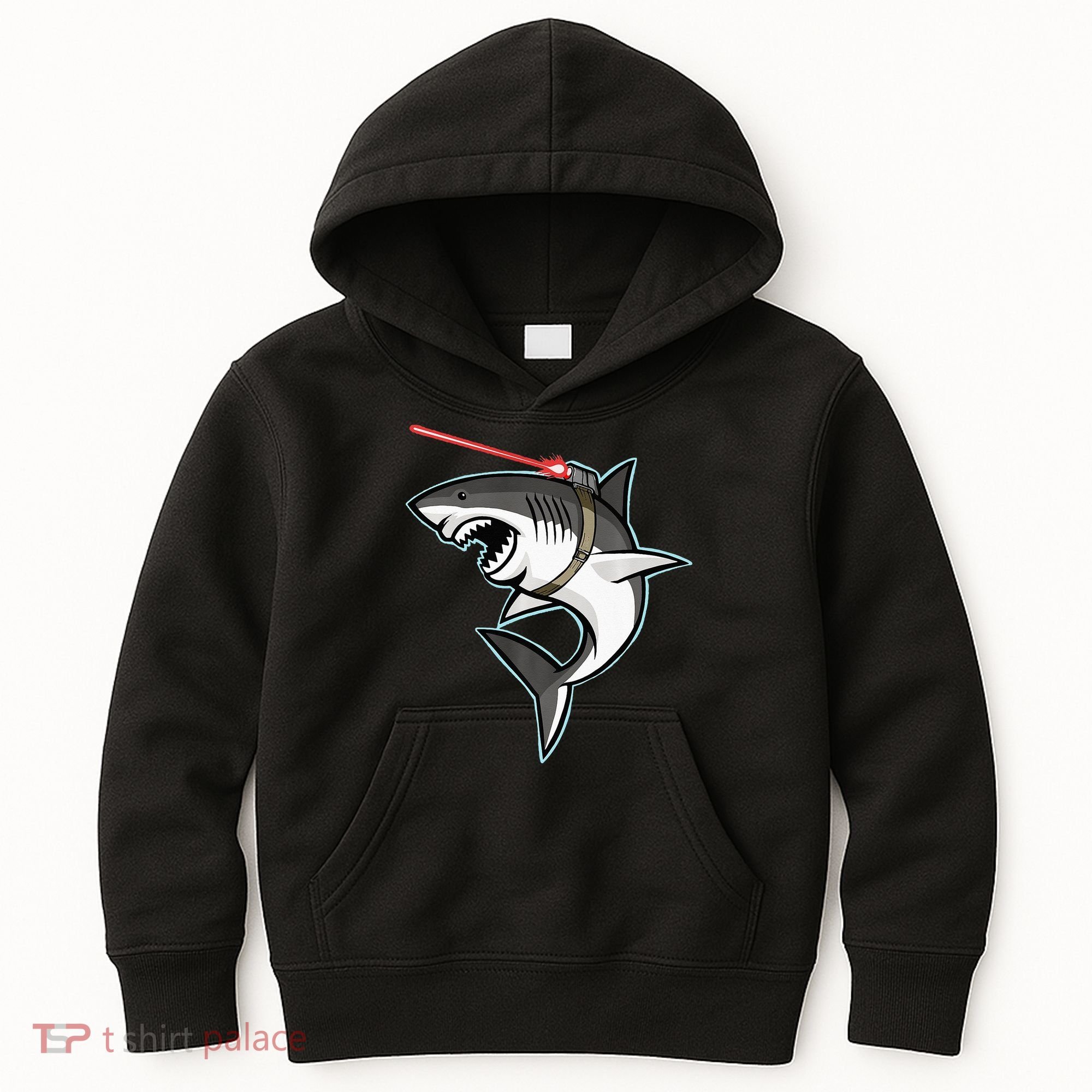 Shark with Laser Beam Premium Kids Hoodie