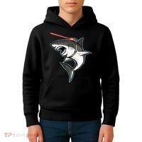 Shark with Laser Beam Premium Kids Hoodie thumb 4