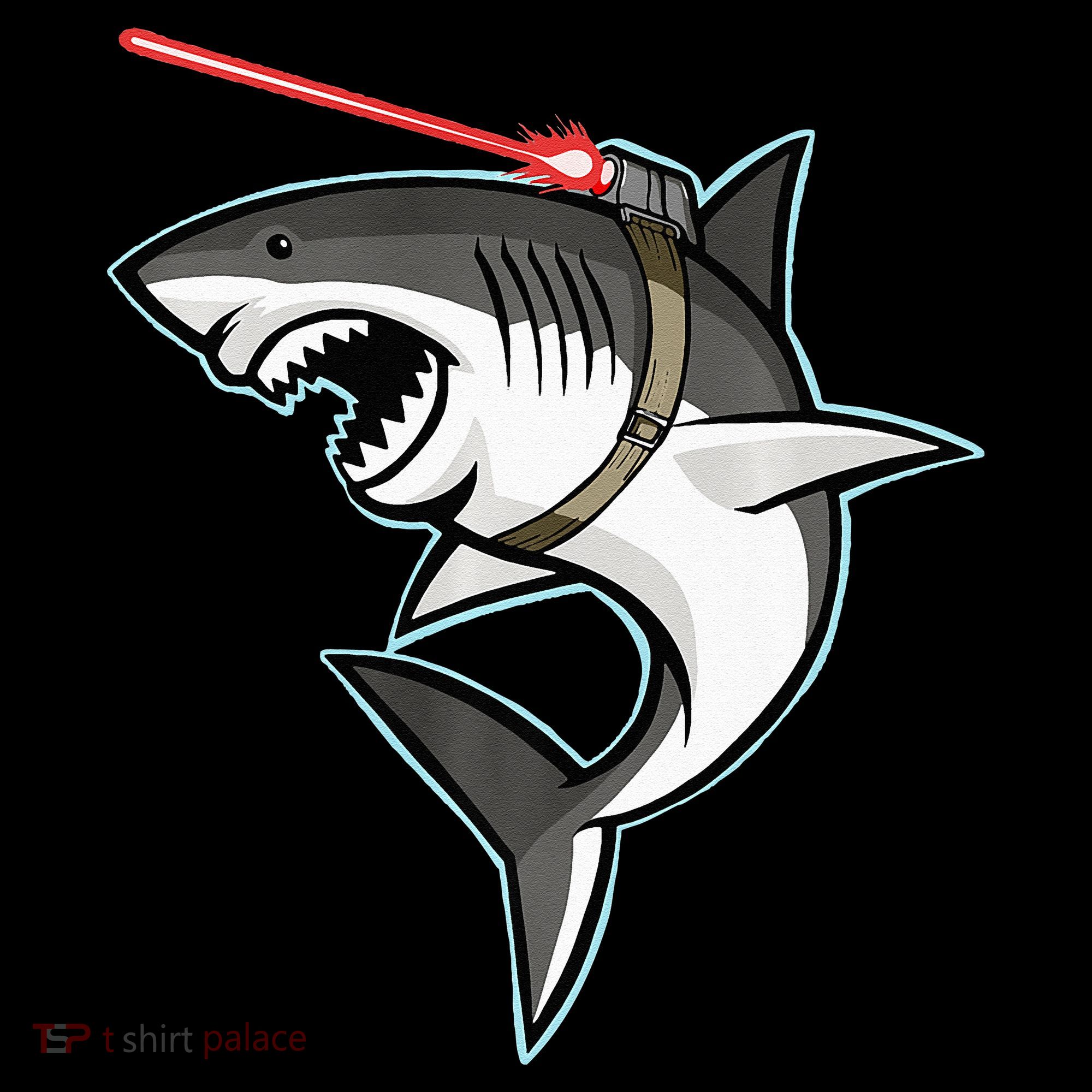 Shark with Laser Beam Premium Kids Hoodie