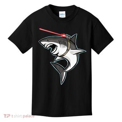 Shark with Laser Beam Premium Kids T-Shirt