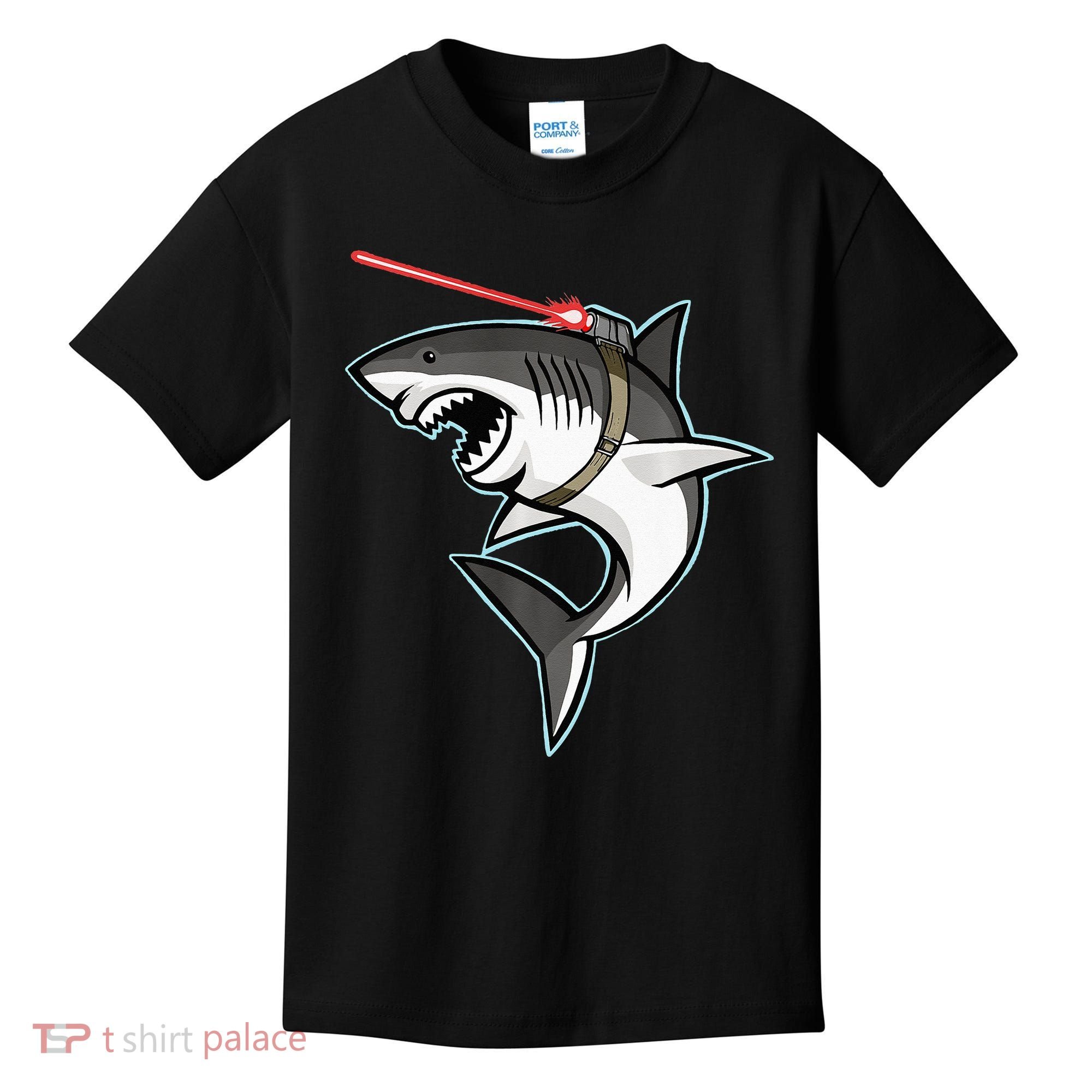 Shark with Laser Beam Premium Kids T-Shirt