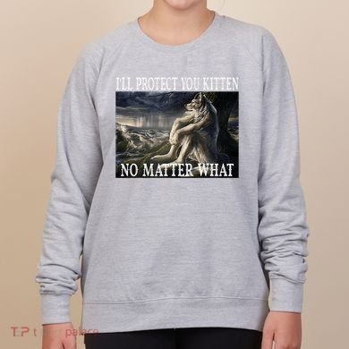 Sitting Wolf Literally Me Werewolf Ripping Meme Alpha Wolf Women's Sweatshirt