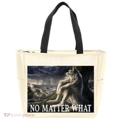 Sitting Wolf Literally Me Werewolf Ripping Meme Alpha Wolf Tote Bag