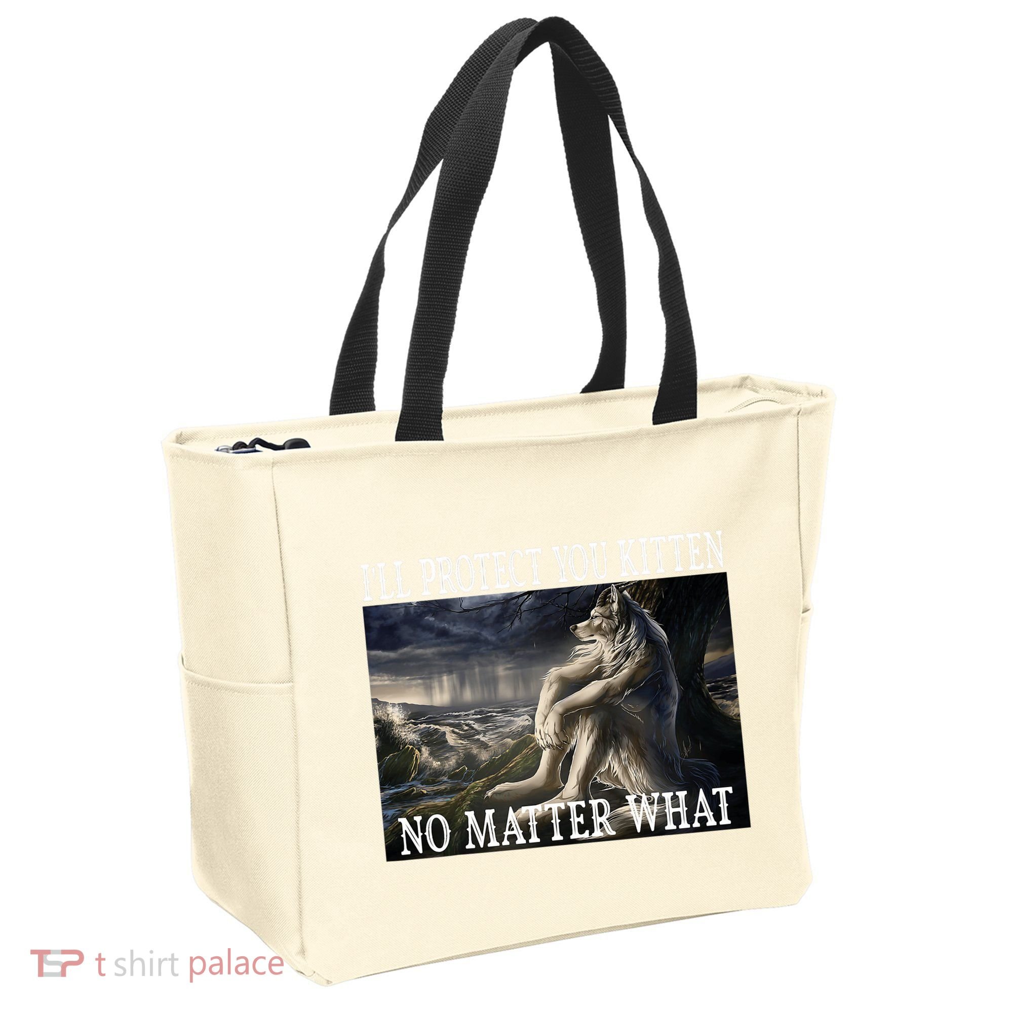 Sitting Wolf Literally Me Werewolf Ripping Meme Alpha Wolf Tote Bag