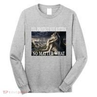 Sitting Wolf Literally Me Werewolf Ripping Meme Alpha Wolf Long Sleeve Shirt thumb 0