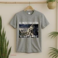 Sitting Wolf Literally Me Werewolf Ripping Meme Alpha Wolf T-Shirt thumb 2
