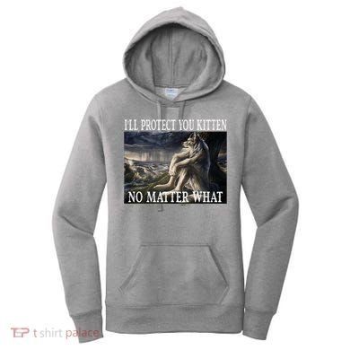 Sitting Wolf Literally Me Werewolf Ripping Meme Alpha Wolf Women's Hoodie