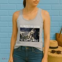 Sitting Wolf Literally Me Werewolf Ripping Meme Alpha Wolf Women's Tank Top thumb 2