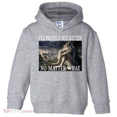Sitting Wolf Literally Me Werewolf Ripping Meme Alpha Wolf Toddler Hoodie