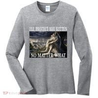 Sitting Wolf Literally Me Werewolf Ripping Meme Alpha Wolf Women's Long Sleeve Shirt thumb 0
