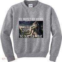 Sitting Wolf Literally Me Werewolf Ripping Meme Alpha Wolf Kids Sweatshirt thumb 0