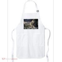 Sitting Wolf Literally Me Werewolf Ripping Meme Alpha Wolf Apron thumb 0