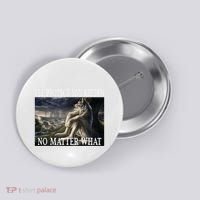 Sitting Wolf Literally Me Werewolf Ripping Meme Alpha Wolf Button thumb 0