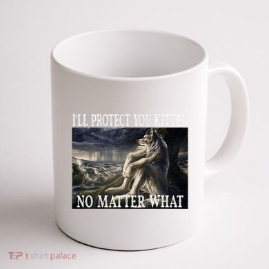 Sitting Wolf Literally Me Werewolf Ripping Meme Alpha Wolf Coffee Mug back