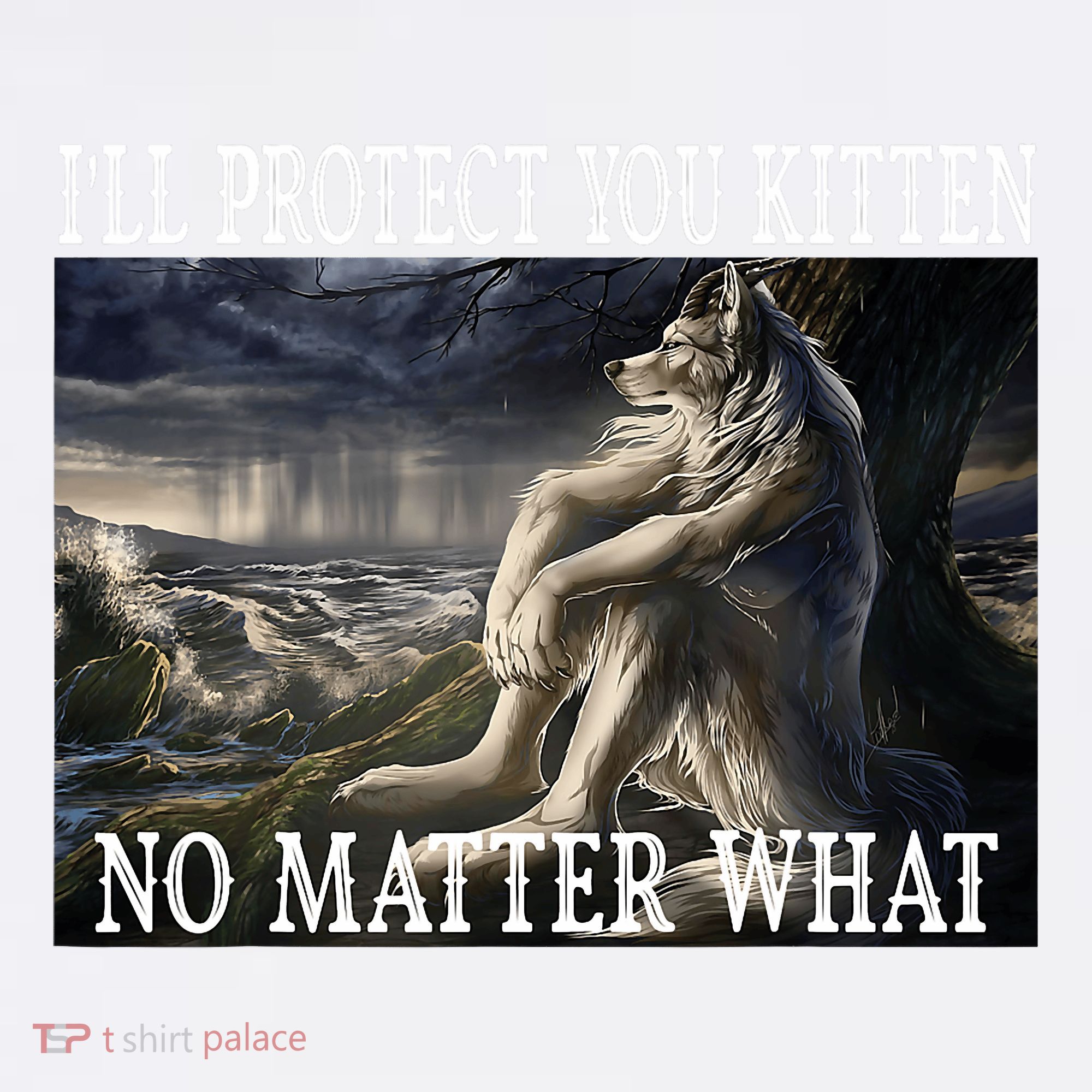 Sitting Wolf Literally Me Werewolf Ripping Meme Alpha Wolf Coffee Mug