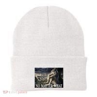 Sitting Wolf Literally Me Werewolf Ripping Meme Alpha Wolf Beanie thumb 0
