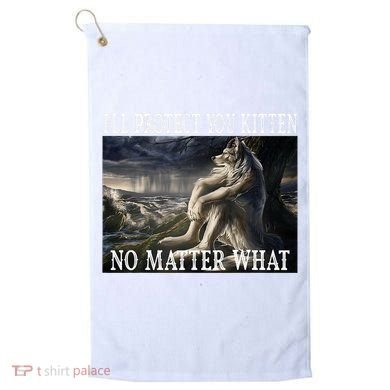 Sitting Wolf Literally Me Werewolf Ripping Meme Alpha Wolf Golf Towel