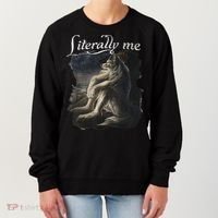 Sitting Wolf Literally Me Wolf Funny Dank Meme Women's Sweatshirt thumb 0