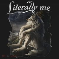 Sitting Wolf Literally Me Wolf Funny Dank Meme USA-Made Doggie Bandana thumb 2