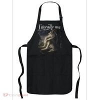 Sitting Wolf Literally Me Wolf Funny Dank Meme Apron thumb 0
