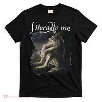 Sitting Wolf Literally Me Wolf Funny Dank Meme T-Shirt thumb 0