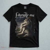 Sitting Wolf Literally Me Wolf Funny Dank Meme T-Shirt thumb 5