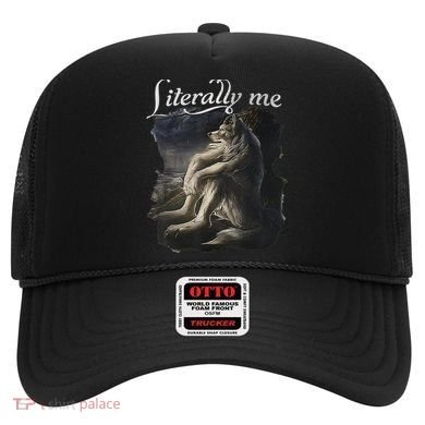 Sitting Wolf Literally Me Wolf Funny Dank Meme Hat