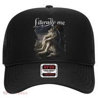 Sitting Wolf Literally Me Wolf Funny Dank Meme Hat thumb 0