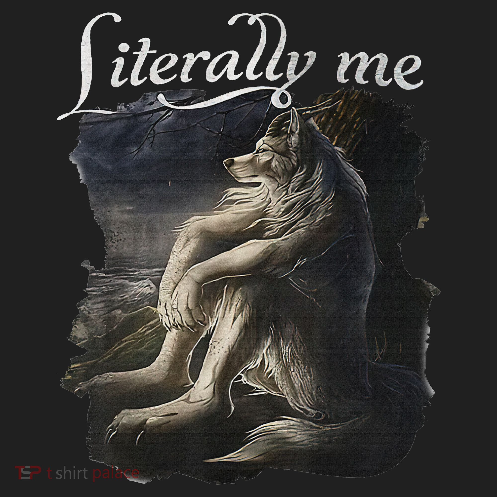 Sitting Wolf Literally Me Wolf Funny Dank Meme Hat