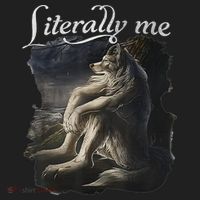 Sitting Wolf Literally Me Wolf Funny Dank Meme Golf Towel thumb 3