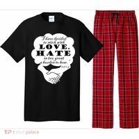 Stick With Love Quote Martin Luther King Jr Day Gift Pajama Set thumb 0