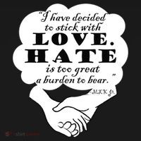 Stick With Love Quote Martin Luther King Jr Day Gift Women's Hoodie thumb 2