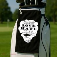 Stick With Love Quote Martin Luther King Jr Day Gift Golf Towel thumb 2