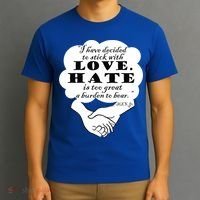 Stick With Love Quote Martin Luther King Jr Day Gift T-Shirt thumb 3