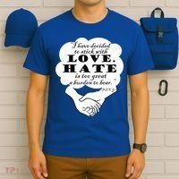 Stick With Love Quote Martin Luther King Jr Day Gift T-Shirt thumb 6