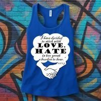 Stick With Love Quote Martin Luther King Jr Day Gift Women's Tank Top thumb 3
